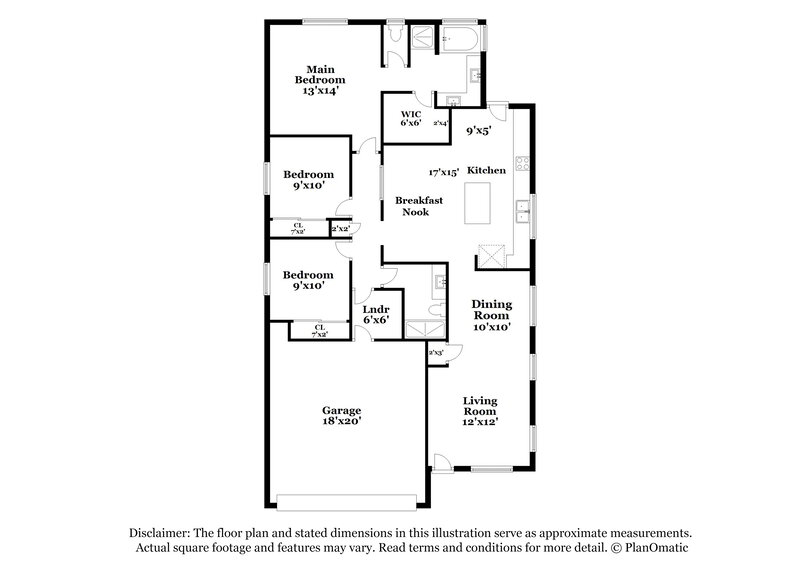 1,940/Mo, 4220 Quilting Bear St Las Vegas, NV 89147 Floor Plan View