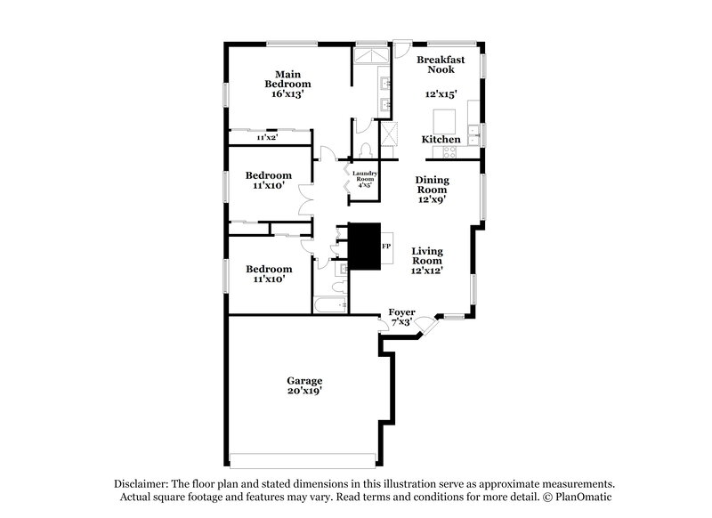 1,895/Mo, 2170 Raspberry Hill Rd Las Vegas, NV 89142 Floor Plan View