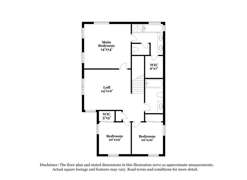 2,200/Mo, 9989 Panguitch Lake Ct Las Vegas, NV 89178 Floor Plan View 2