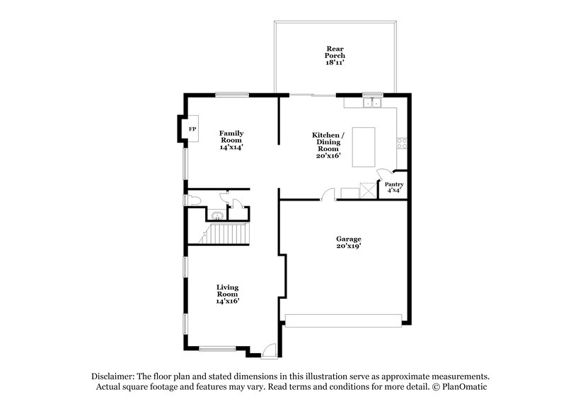 2,200/Mo, 679 Pacific Cascades Dr Henderson, NV 89012 Floor Plan View