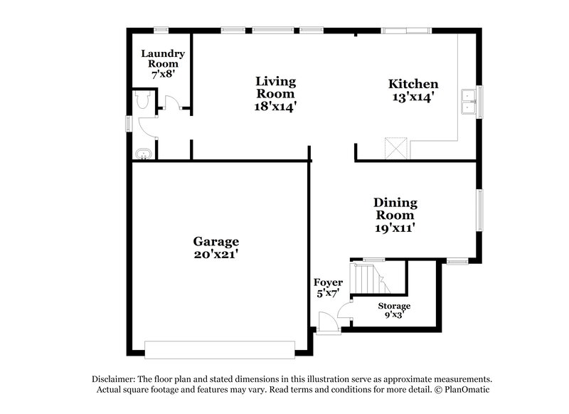 2,285/Mo, 8024 Aztec Basin Ave Las Vegas, NV 89131 Floor Plan View