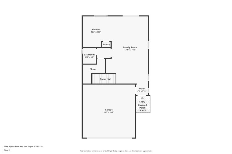 1,955/Mo, 6344 Alpine Tree Ave Las Vegas, NV 89139 Floor Plan View