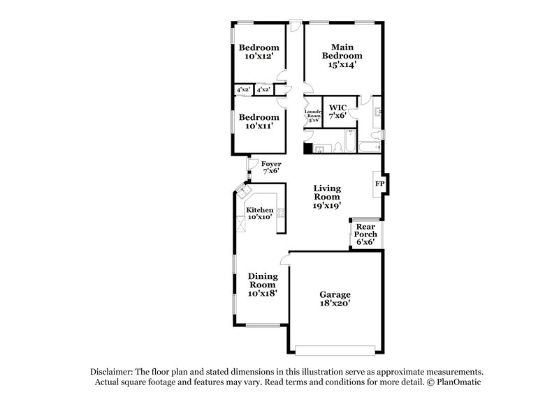 1,960/Mo, 2058 Waverly Cir Henderson, NV 89014 Floor Plan View