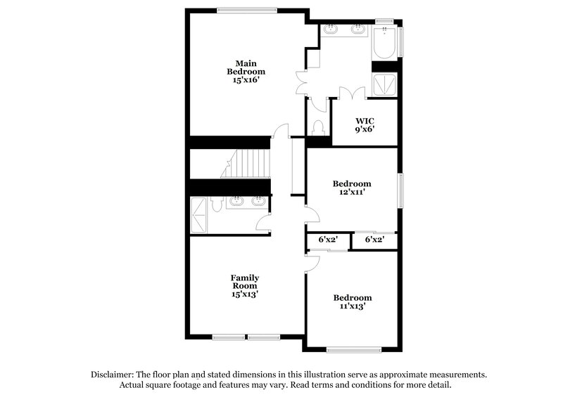 2,960/Mo, 6306 Wild Strawberry Ln Las Vegas, NV 89142 Floor Plan View 2