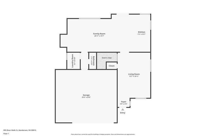 2,510/Mo, 995 River Walk Ct Henderson, NV 89015 Floorplan View