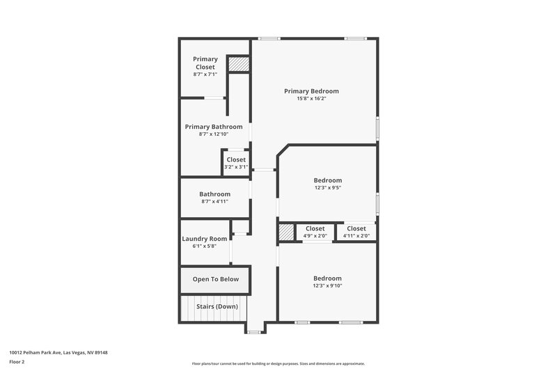 2,900/Mo, 10012 Pelham Park Ave Las Vegas, NV 89148 Floor Plan View 2