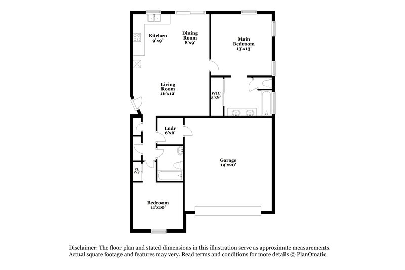 1,790/Mo, 5954 Sleepy Fawn Dr Las Vegas, NV 89142 Floor Plan View