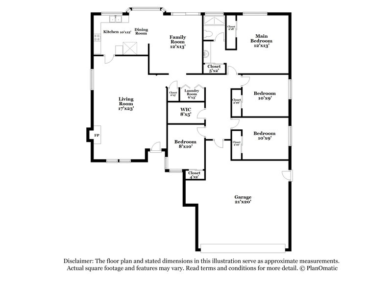 2,135/Mo, 4259 Hebron Dr Las Vegas, NV 89147 Floor Plan View