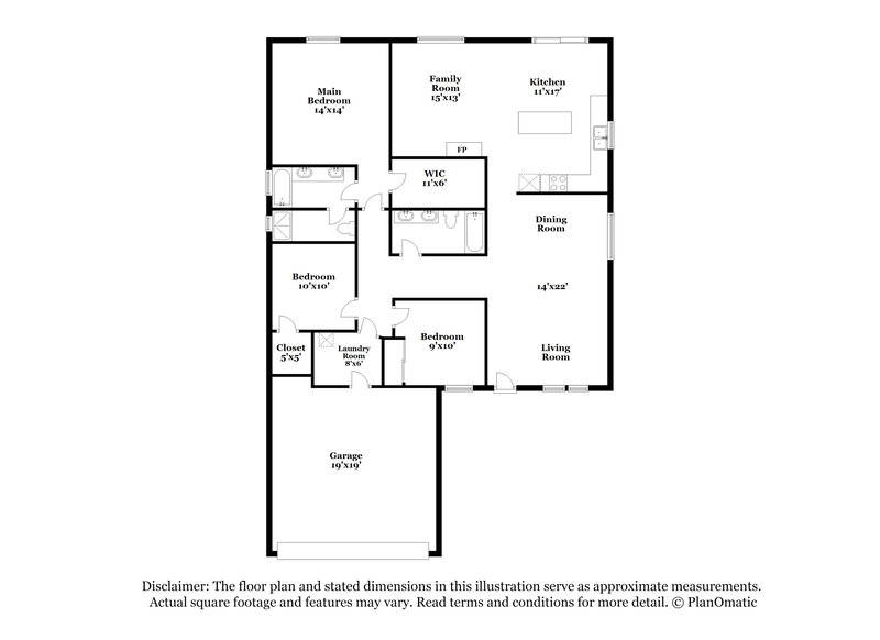 2,025/Mo, 127 Montesol Dr Henderson, NV 89012 Floor Plan View