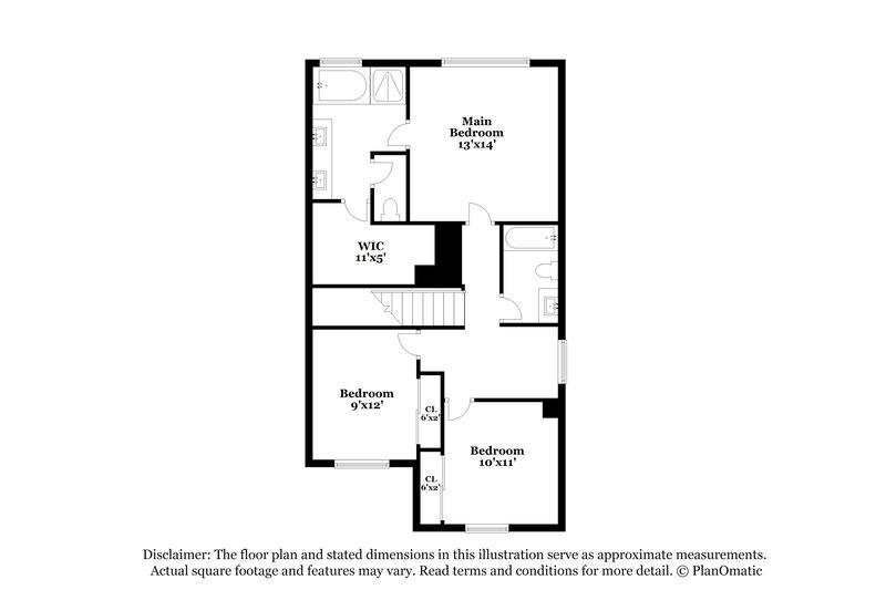 2,255/Mo, 7113 Mercurio Ave Las Vegas, NV 89131 Floorplan View 2