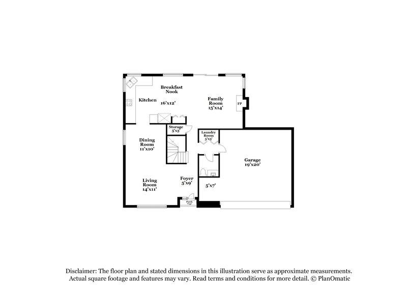 2,115/Mo, 1556 Bent Arrow Dr North Las Vegas, NV 89031 Floor Plan View 2