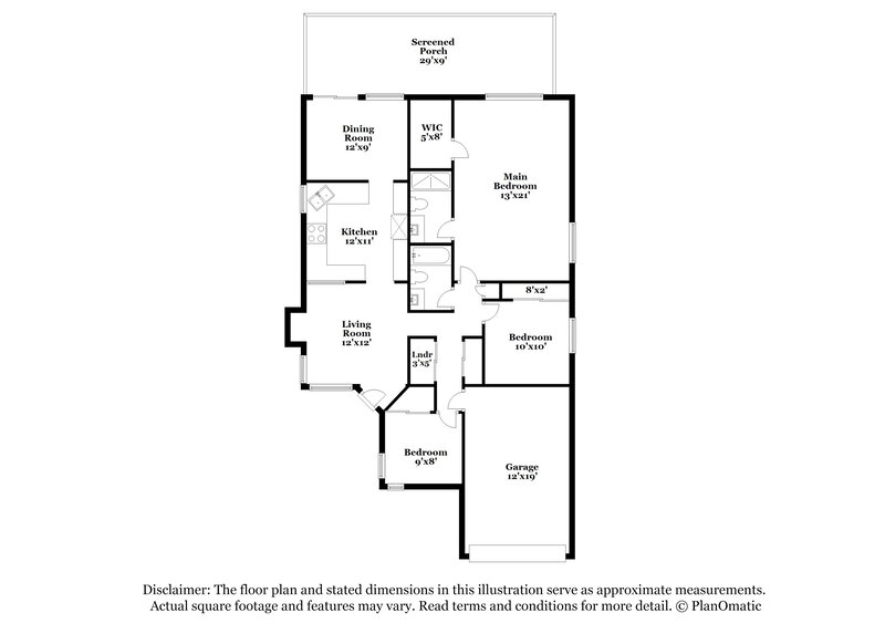1,795/Mo, 5439 Beaverhead Dr Las Vegas, NV 89120 Floor Plan View