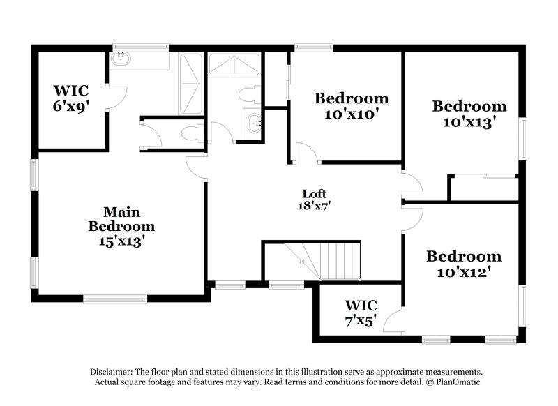 1,990/Mo, 979 Monte de Oro Ave Las Vegas, NV 89183 Floor Plan View