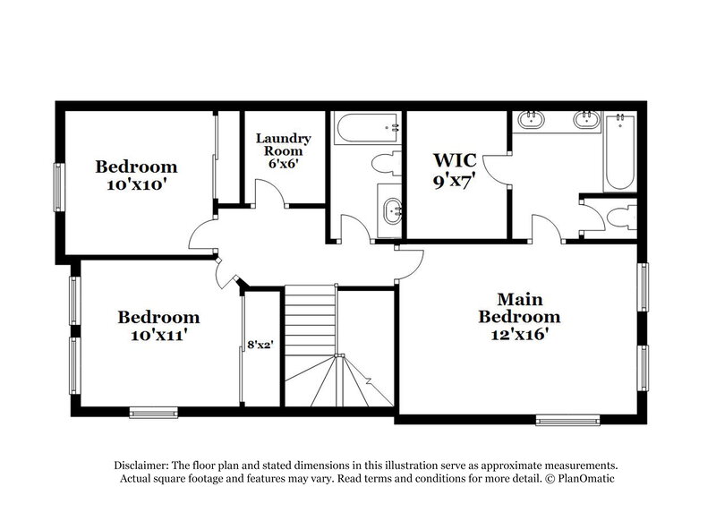 2,035/Mo, 8277 New Leaf Ave Las Vegas, NV 89131 Floor Plan View 2