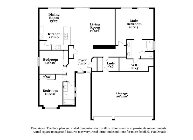 2,860/Mo, 5113 Pebble Rim St North Las Vegas, NV 89081 Floorplan View