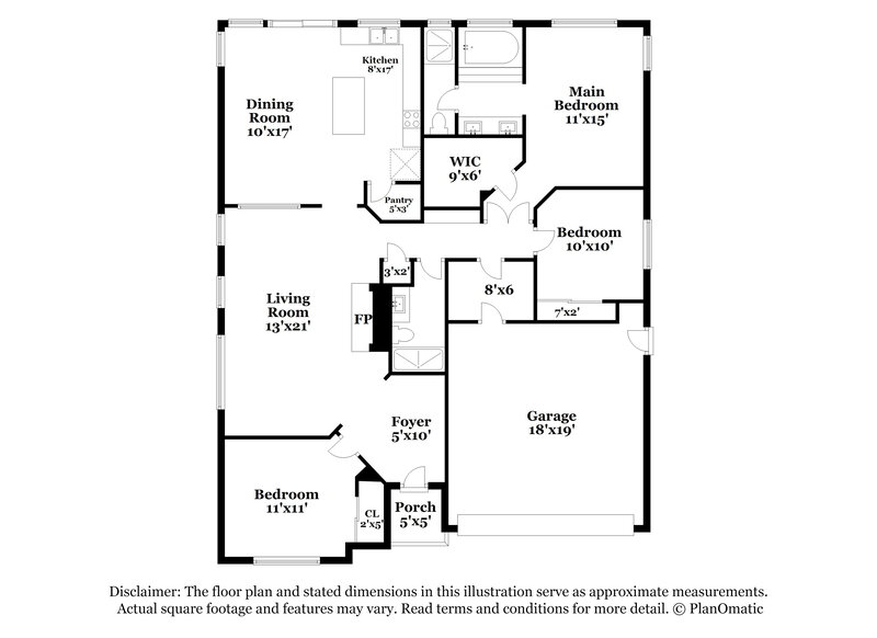 3,990/Mo, 3334 Syvella Ct Las Vegas, NV 89117 Floor Plan View