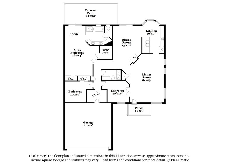 1,950/Mo, 402 Royal Greens Dr Henderson, NV 89002 Floor Plan View