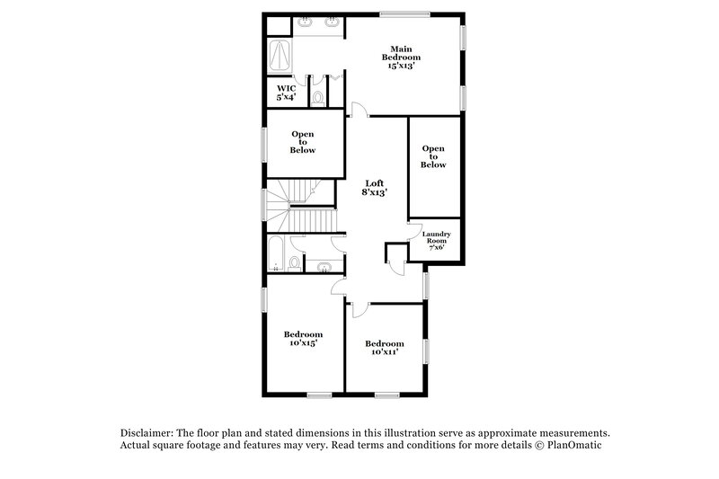 2,055/Mo, 9514 Grandview Spring Ave Las Vegas, NV 89166 Floor Plan View 2