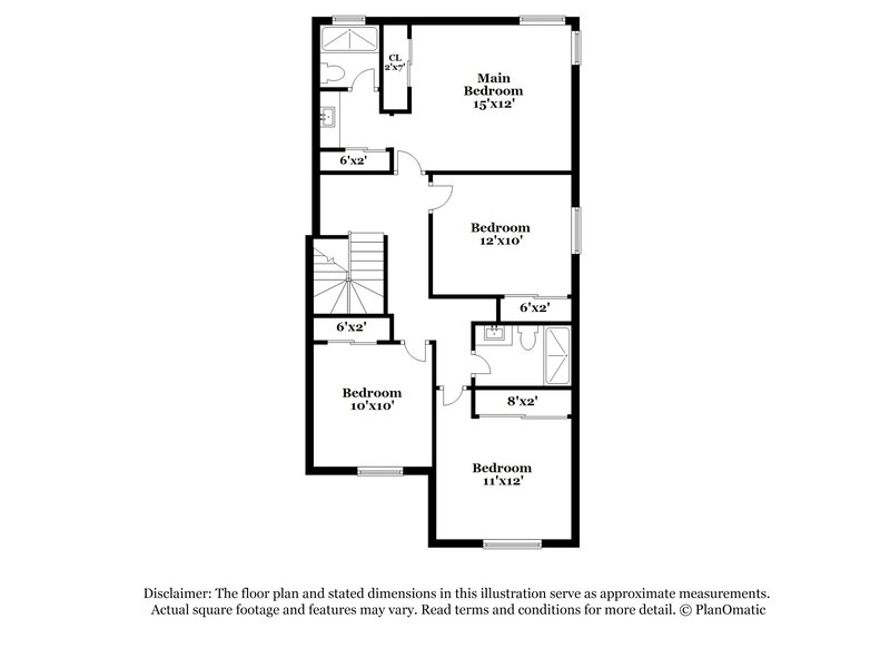 2,400/Mo, 8342 Huxley St Las Vegas, NV 89123 Floorplan View 2