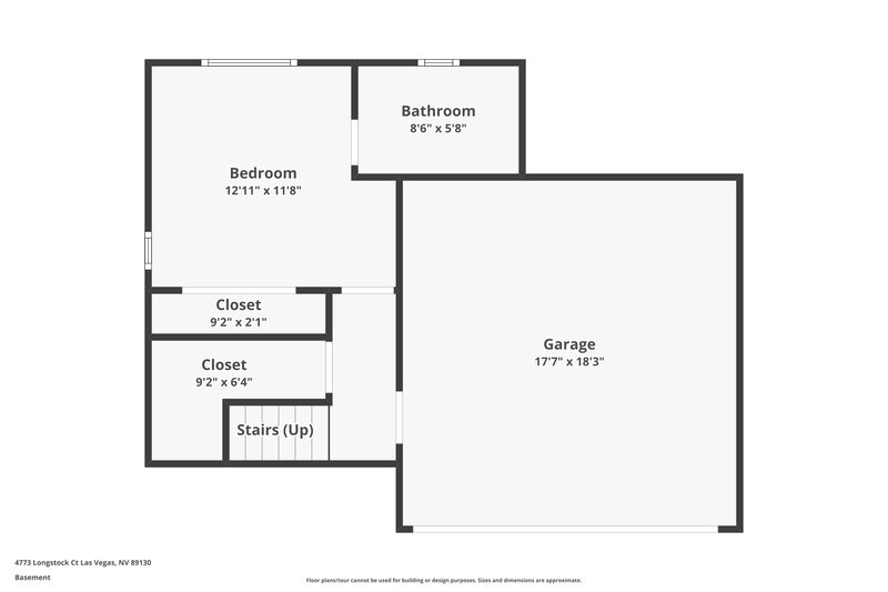 1,990/Mo, 4773 Longstock Ct Las Vegas, NV 89130 Floor Plan View 3