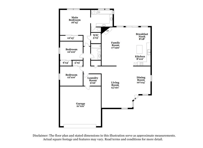 2,260/Mo, 132 Park Ridge Ln Henderson, NV 89002 Floor Plan View