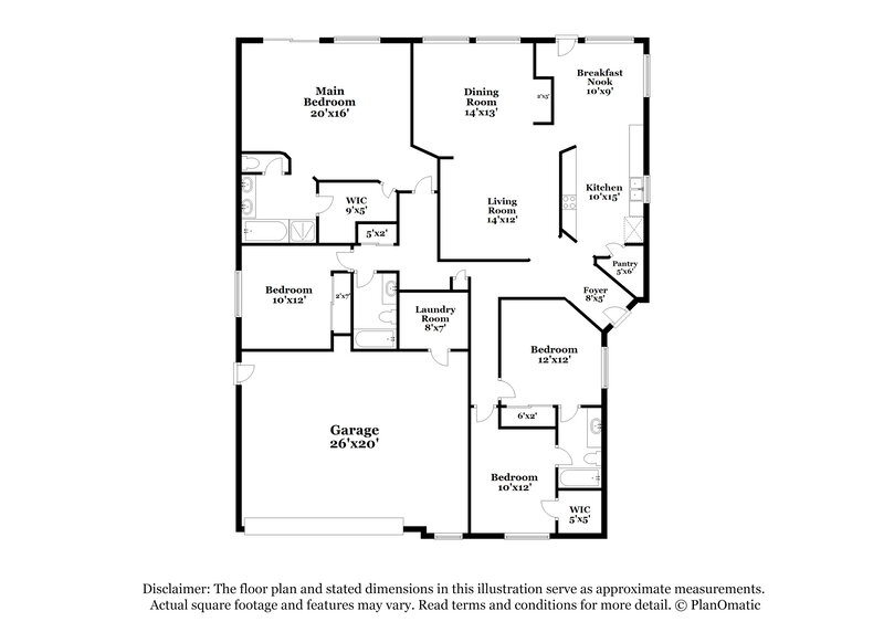 3,780/Mo, 698 Senator Ct Henderson, NV 89015 Floor Plan View