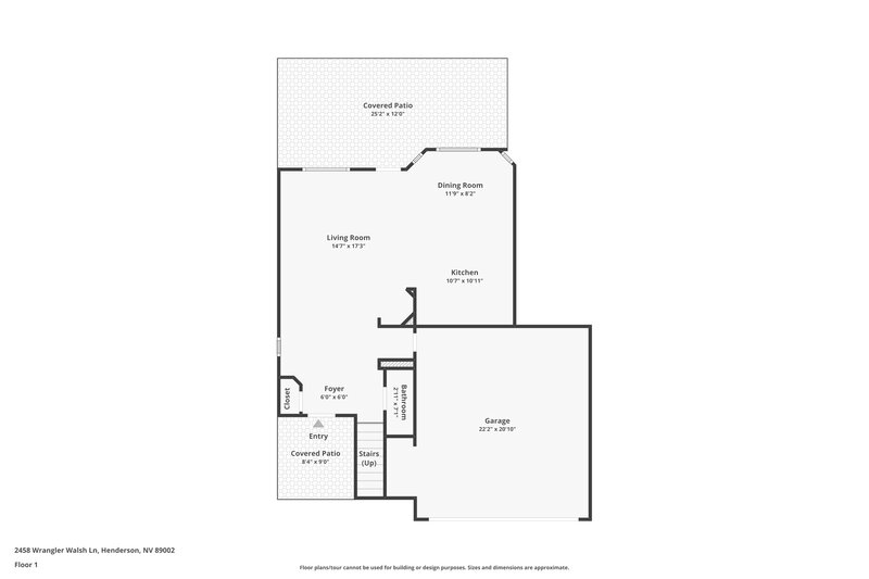 1,905/Mo, 2458 Wrangler Walsh Ln Henderson, NV 89002 Floor Plan View