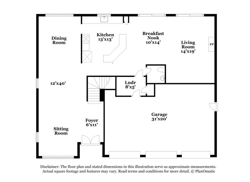 3,540/Mo, 5700 Sligo St Las Vegas, NV 89130 Floorplan View