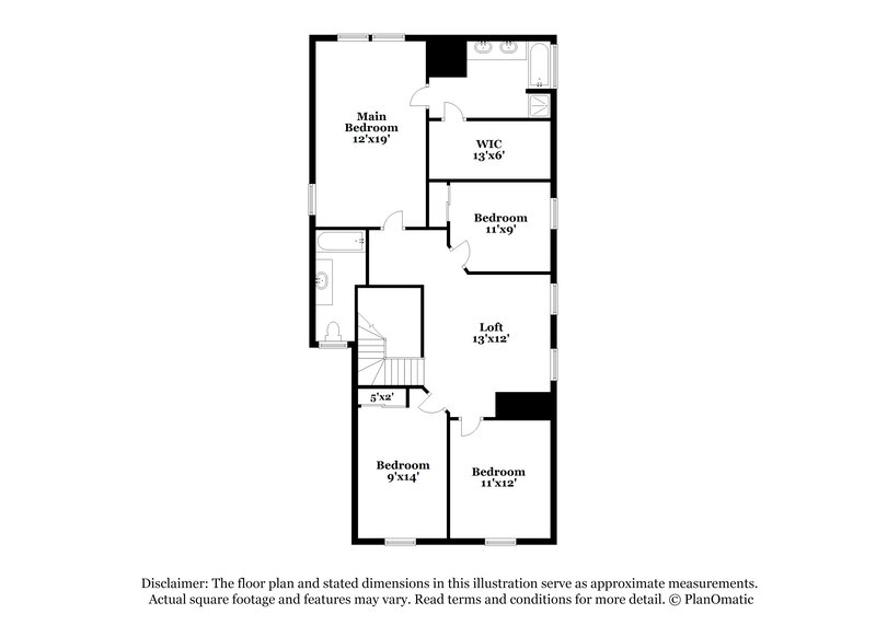 2,455/Mo, 6236 Desert Lavender Ave Las Vegas, NV 89141 Floor Plan View 2