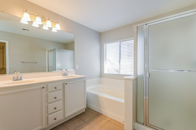 2,455/Mo, 6236 Desert Lavender Ave Las Vegas, NV 89141 Main Bathroom View