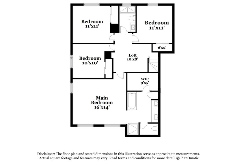 2,080/Mo, 10032 Bonterra Ave Las Vegas, NV 89129 Floor Plan View 2
