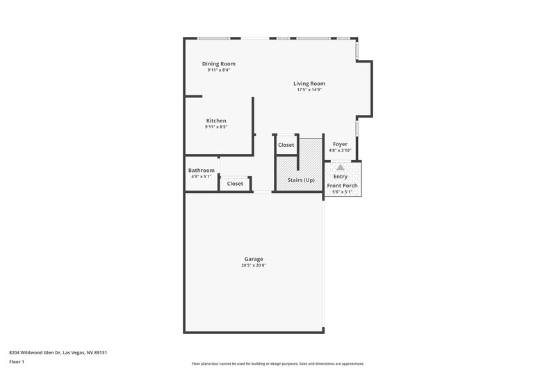 1,900/Mo, 8204 Wildwood Glen Dr Las Vegas, NV 89131 Floor Plan View