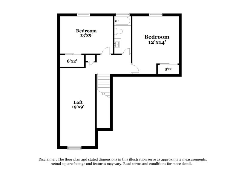 2,800/Mo, 7409 Jockey Ave Las Vegas, NV 89130 Floor Plan View 2