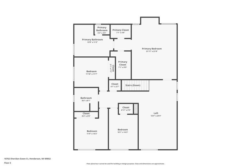 2,500/Mo, 10762 Sheridan Dawn Ct Henderson, NV 89052 Floor Plan View 2