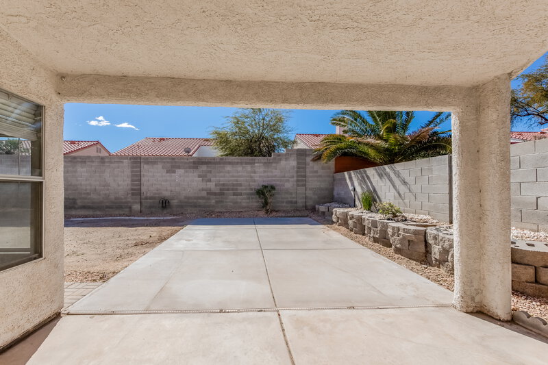 0/Mo, 607 Park Landing Ct North Las Vegas, NV 89032 Backyard View