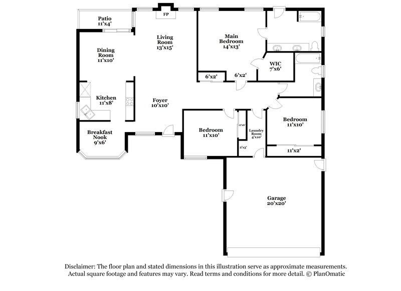 2,160/Mo, 145 Cologne Ct Henderson, NV 89074 Floor Plan View