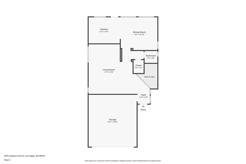 2,395/Mo, 4375 Coyote Crest Ct Las Vegas, NV 89147 Floor Plan View