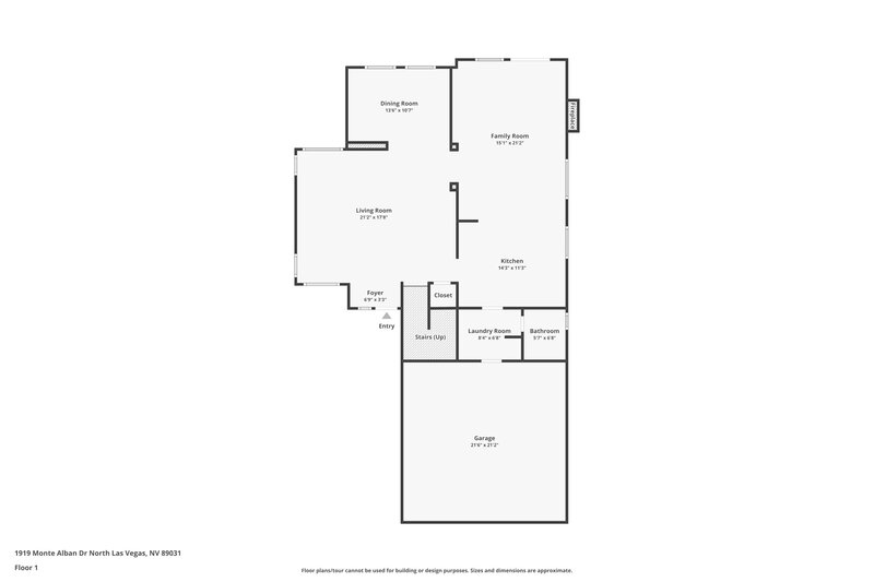 2,235/Mo, 1919 Monte Alban Dr North Las Vegas, NV 89031 Floor Plan View
