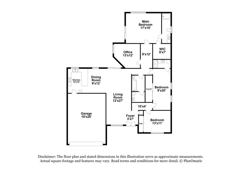 4,060/Mo, 8240 Stapleton Avenue Las Vegas, NV 89145 Floor Plan View