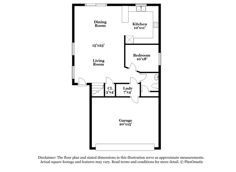 2,100/Mo, 6352 Glenolden St North Las Vegas, NV 89081 Floor Plan View