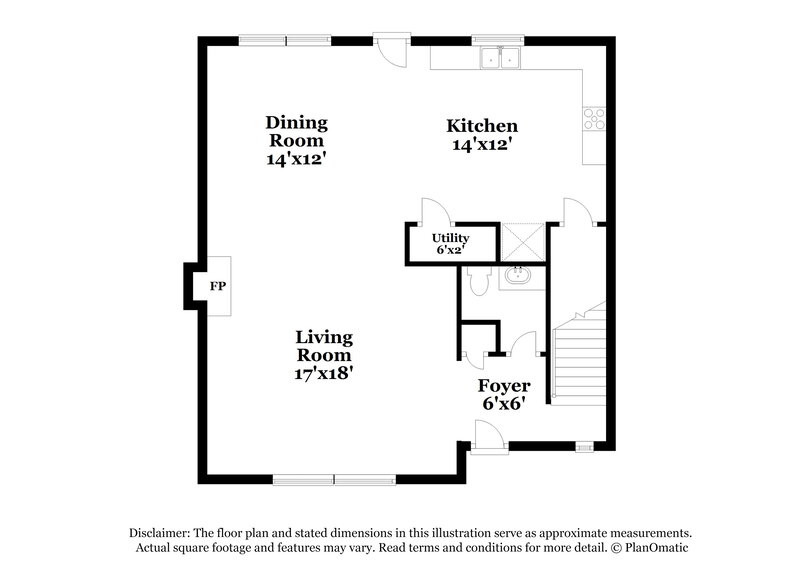 1,900/Mo, 6516 Hunters Creek Blvd Louisville, KY 40258 Floorplan View