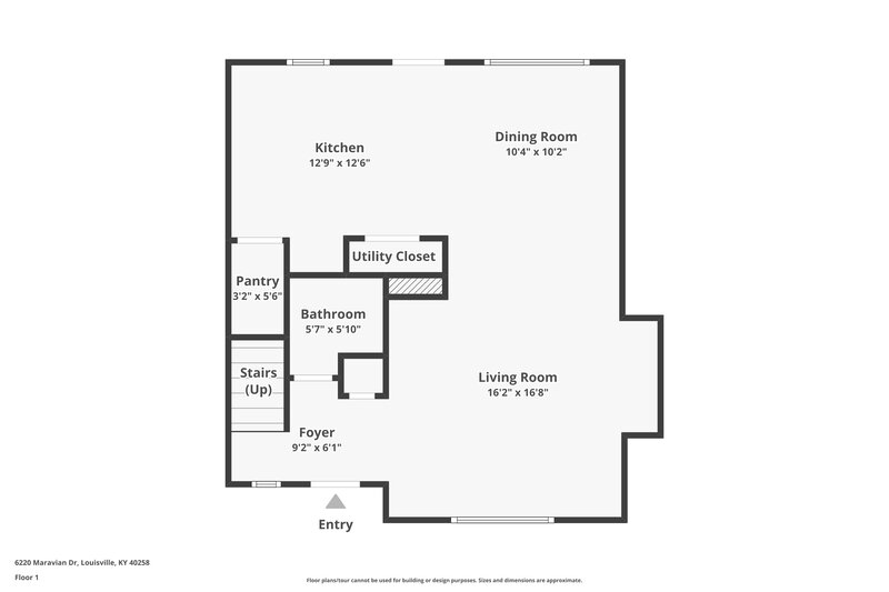 1,585/Mo, 6220 Maravian Dr Louisville, KY 40258 Floorplan View