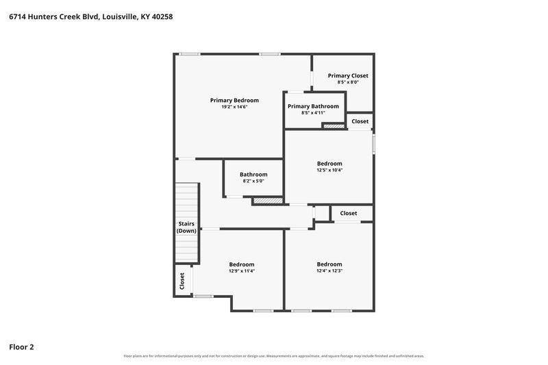 1,965/Mo, 6714 Hunters Creek Blvd Louisville, KY 40258 Floor Plan View 2