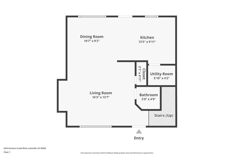 1,705/Mo, 6514 Hunters Creek Blvd Louisville, KY 40258 Floor Plan View