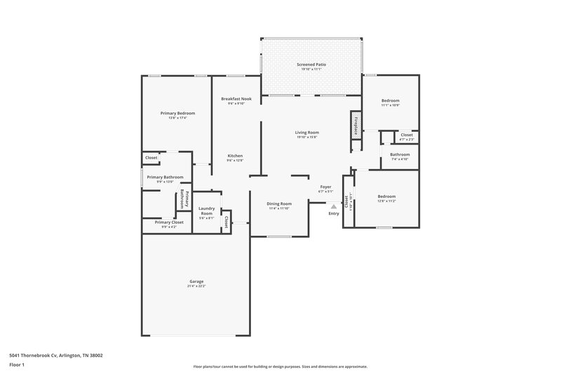 2,760/Mo, 5041 Thornebrook Cv Arlington, TN 38002 Floor Plan View