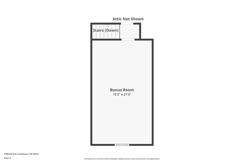 2,070/Mo, 2708 Baird Dr Southaven, MS 38672 Floorplan View 2