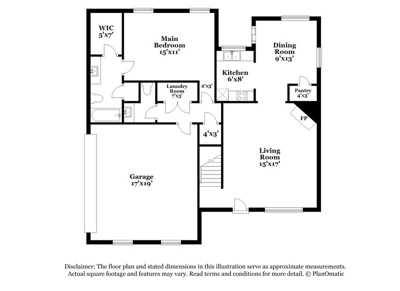 1,625/Mo, 6849 Skylar Mill Ave Cordova, TN 38018 Floorplan View