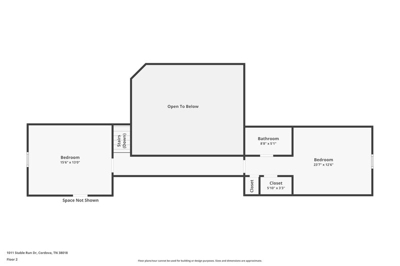 2,465/Mo, 1011 Stable Run Dr Cordova, TN 38018 Floorplan View 2