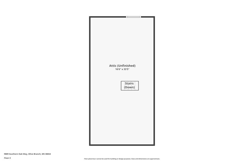 1,875/Mo, 9889 Southern Oak Way Olive Branch, MS 38654 Floor Plan View 2
