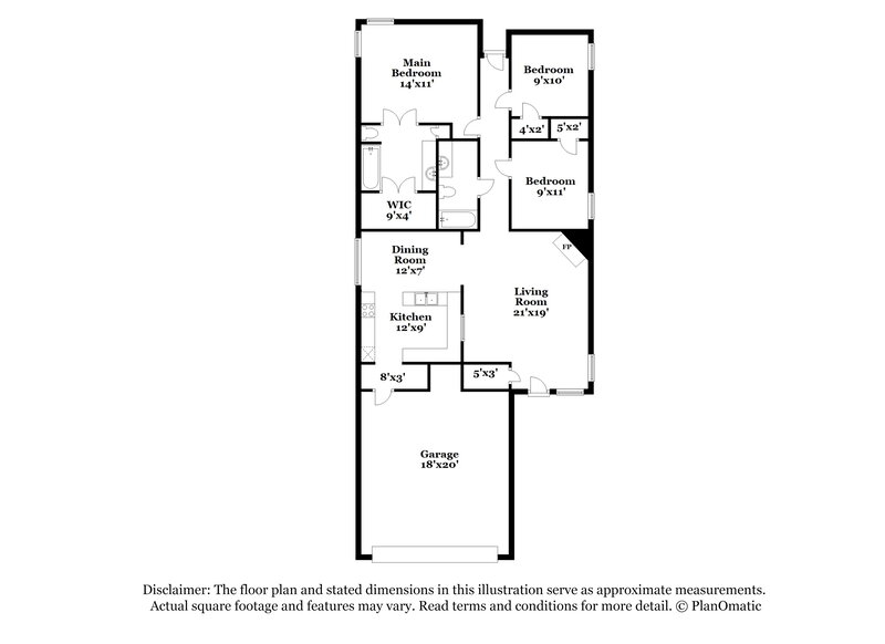 1,745/Mo, 5570 Alexandria Ln Southaven, MS 38671 Floorplan View